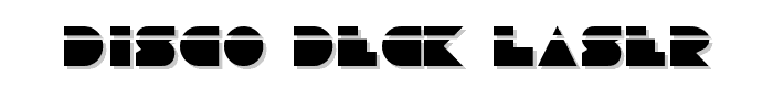 Disco Deck Laser font